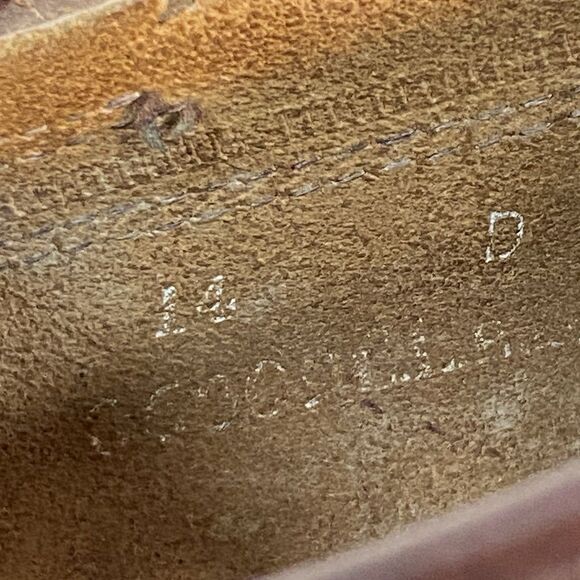 LL Bean Mens 14D Brown Leather Oxford Moc-Toe Shoes - Picture 12 of 15